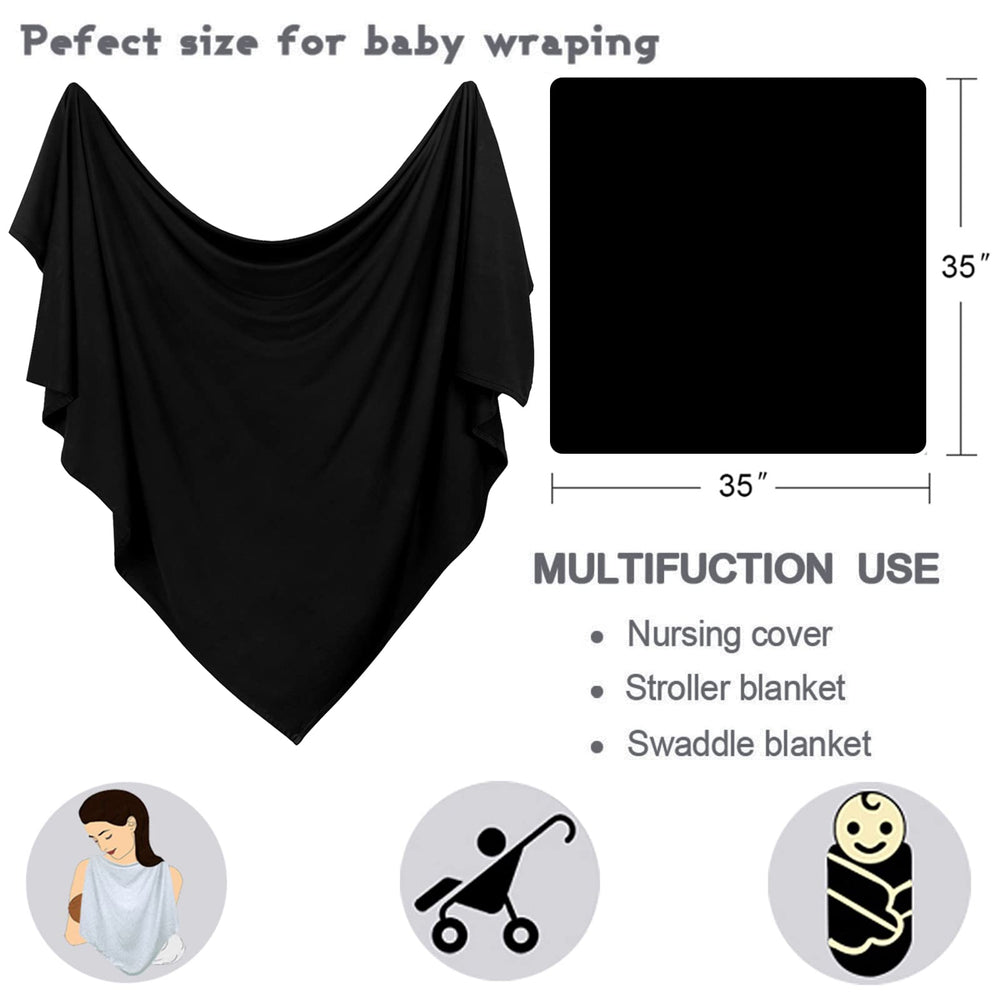 OWLOWLA swaddle set used as photo-shoot prop for stylish baby portraits