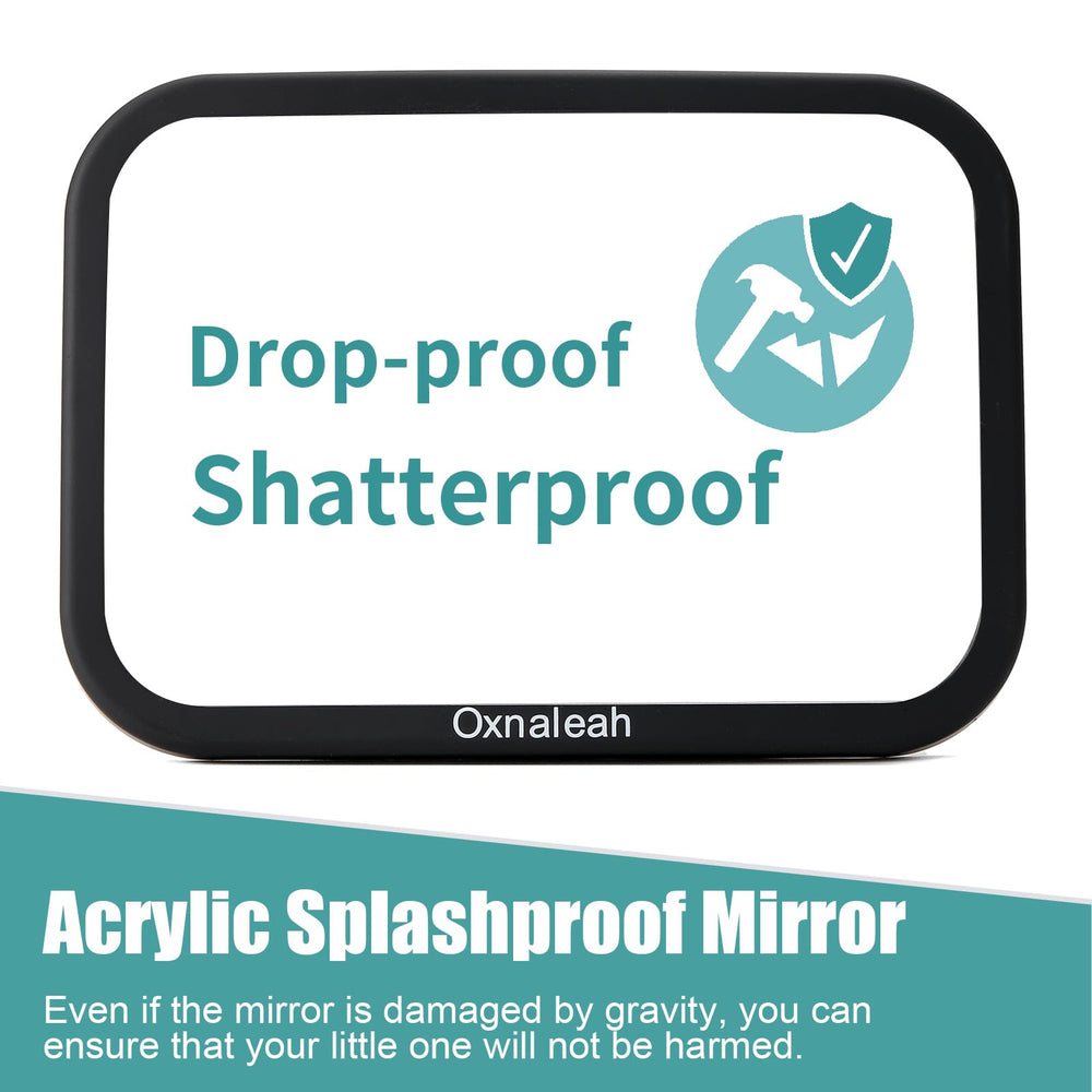 Oxnaleah car mirror shatterproof plastic for durability