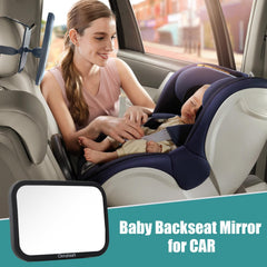 Oxnaleah car mirror wide view delivers distortion-free visibility