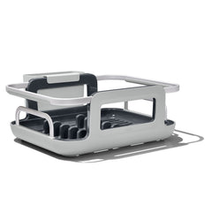 OXO Good Grips over-the-sink drying rack with extended arms saves space.