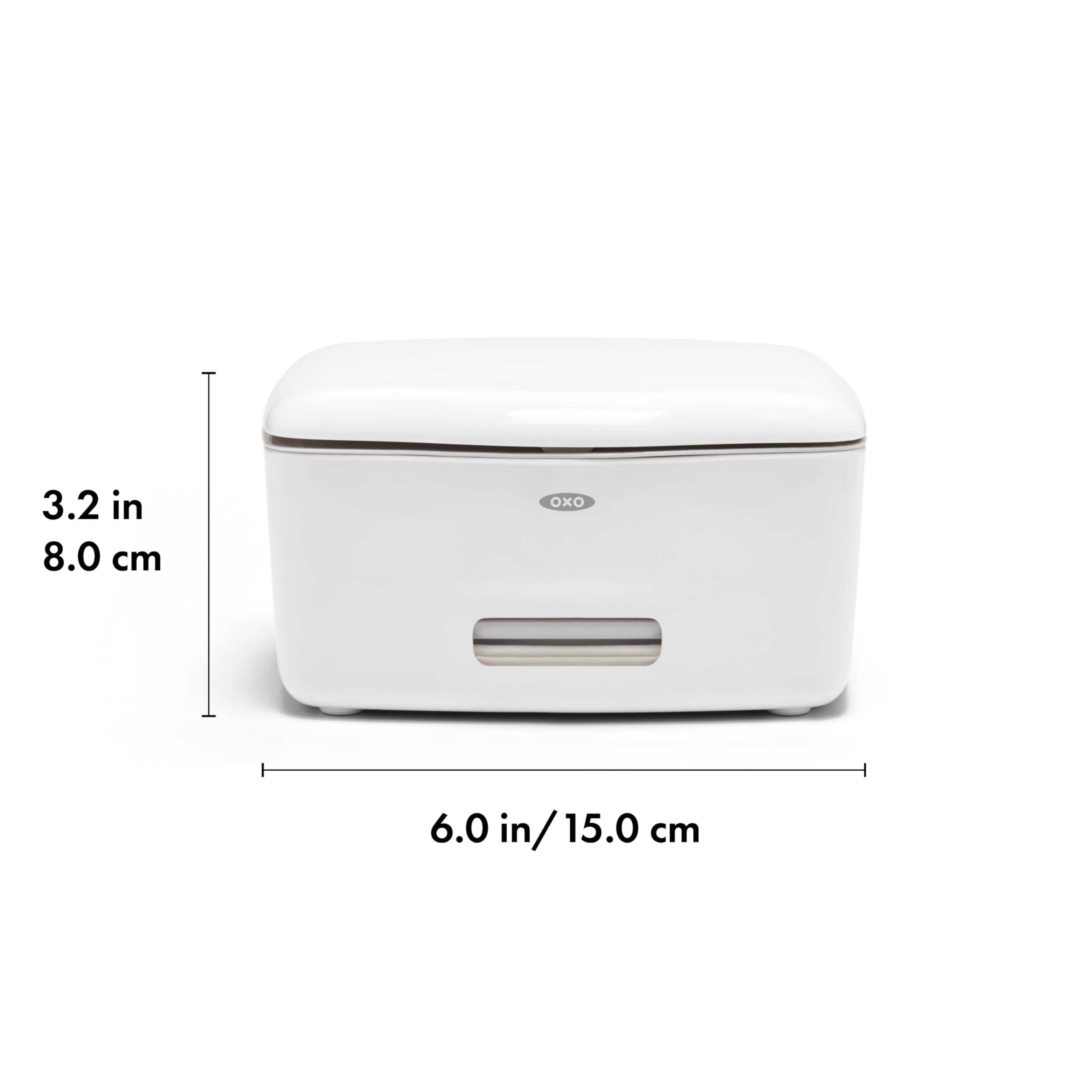 OXO Good Grips PerfectPull in-use with 60-wipe capacity.