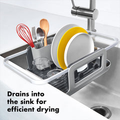 OXO Good Grips removable utensil cup for easy unloading after drying.