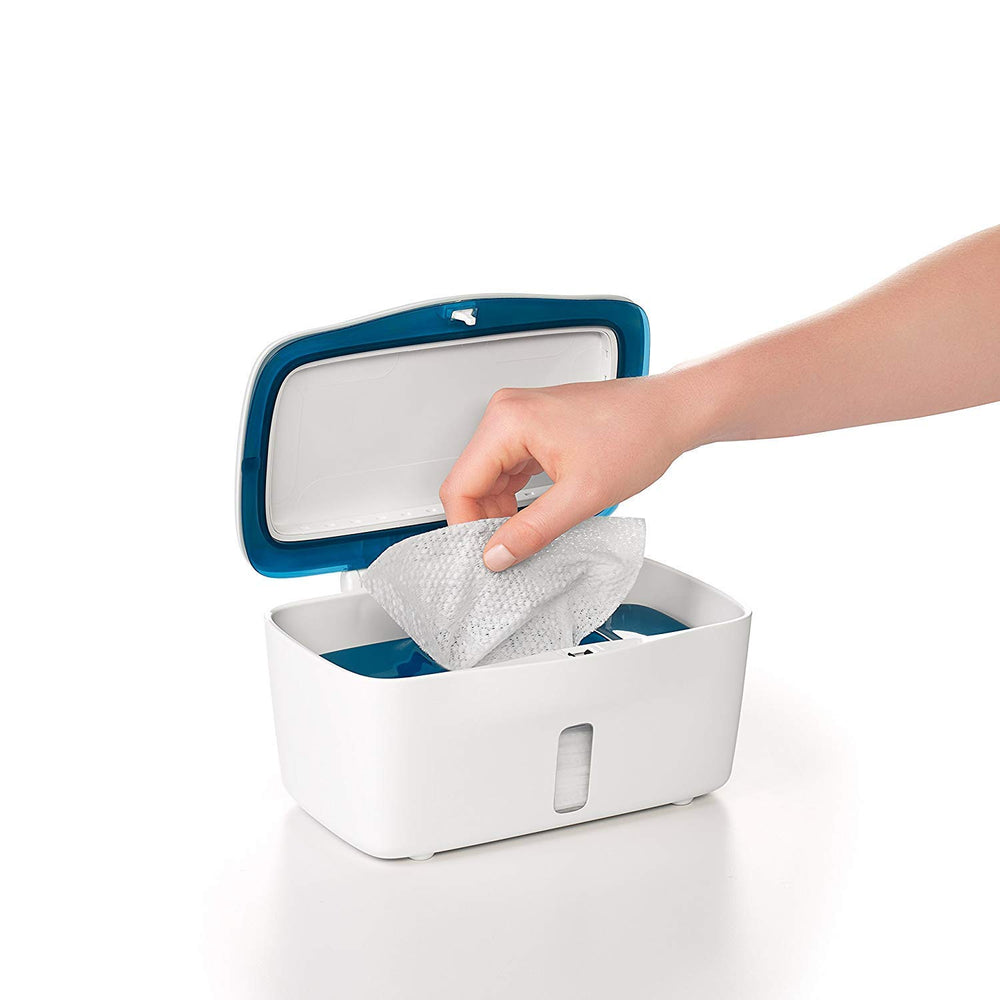 OXO Tot navy clear window shows wipe count at a glance