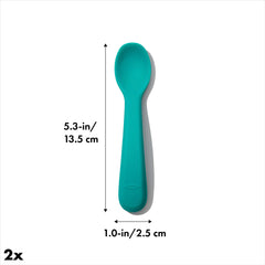OXO Tot teal spoon deep bowl for easier scooping