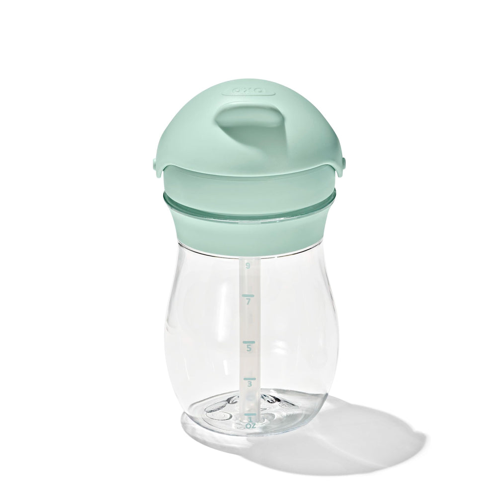 Oxo Tot Transitions Opal dishwasher-safe design simplifies cleanup for busy families.