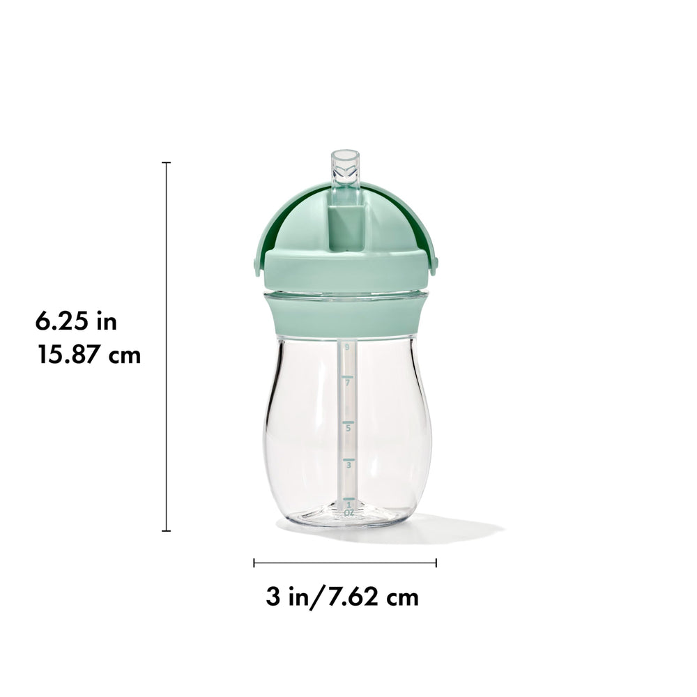Oxo Tot Transitions straw cup Opal BPA-free design supports safe daily use.