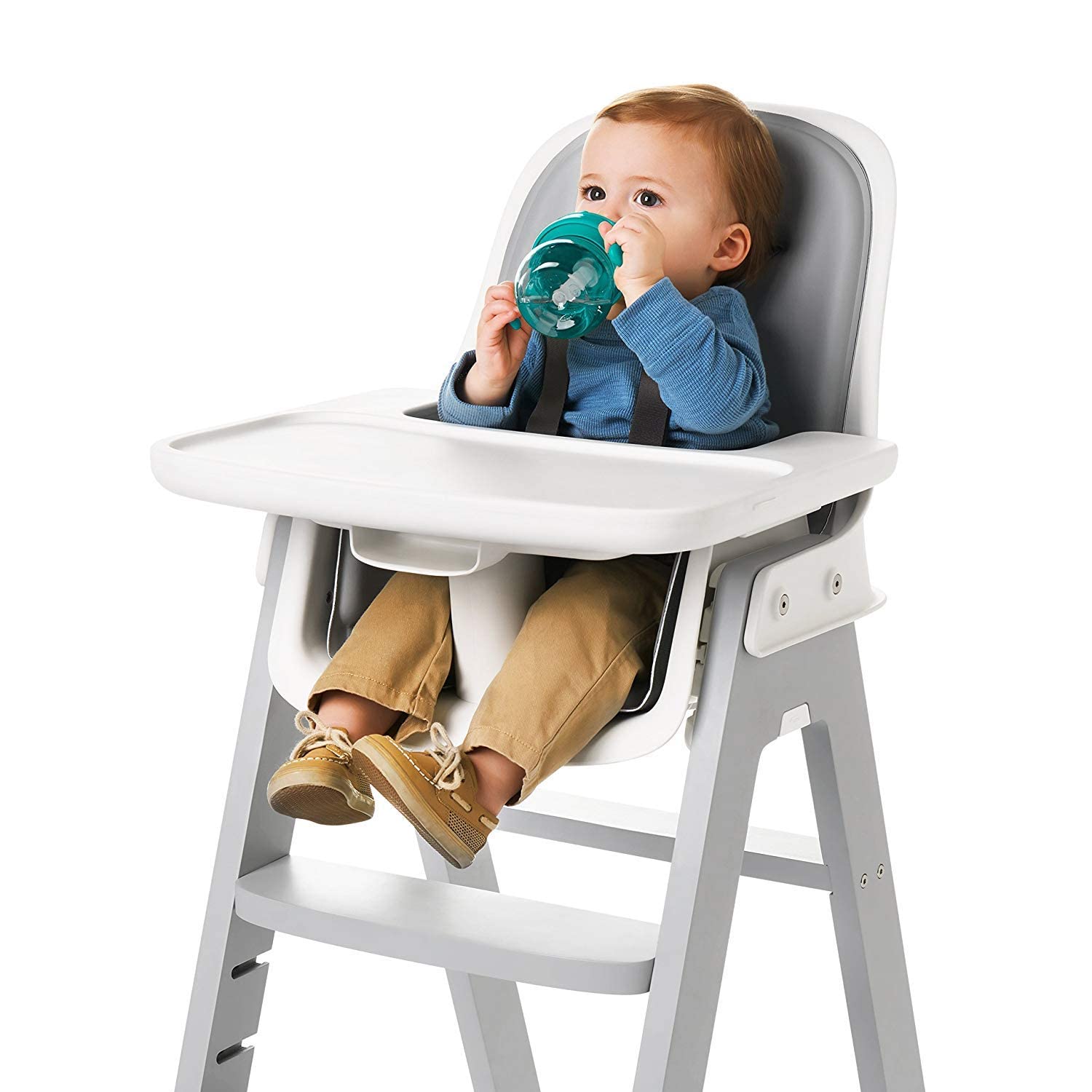 OXO Tot Transitions straw cup teal measurement markings assist portion checks.