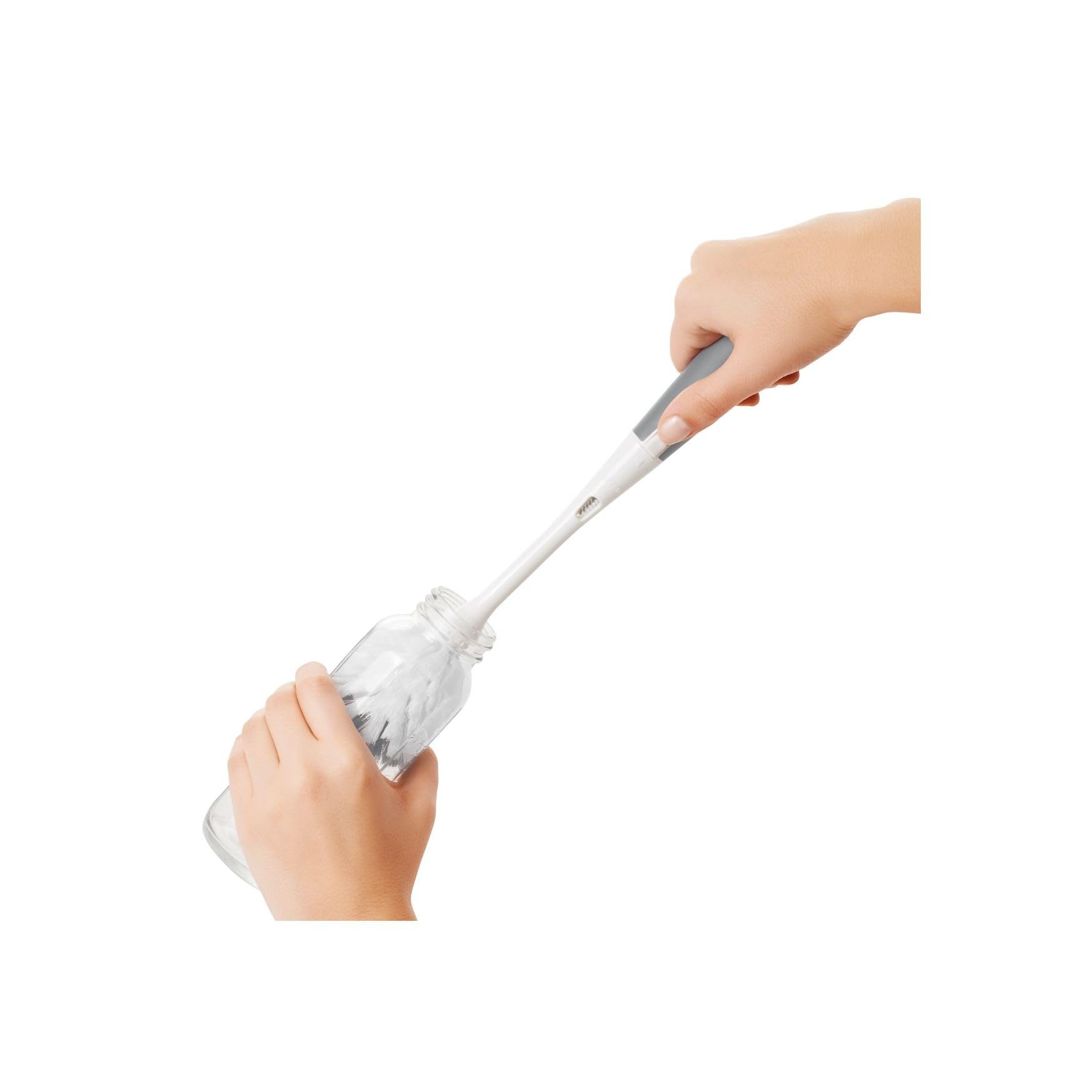 OXO Tot Two-Position Stand keeps bristles away from germs.