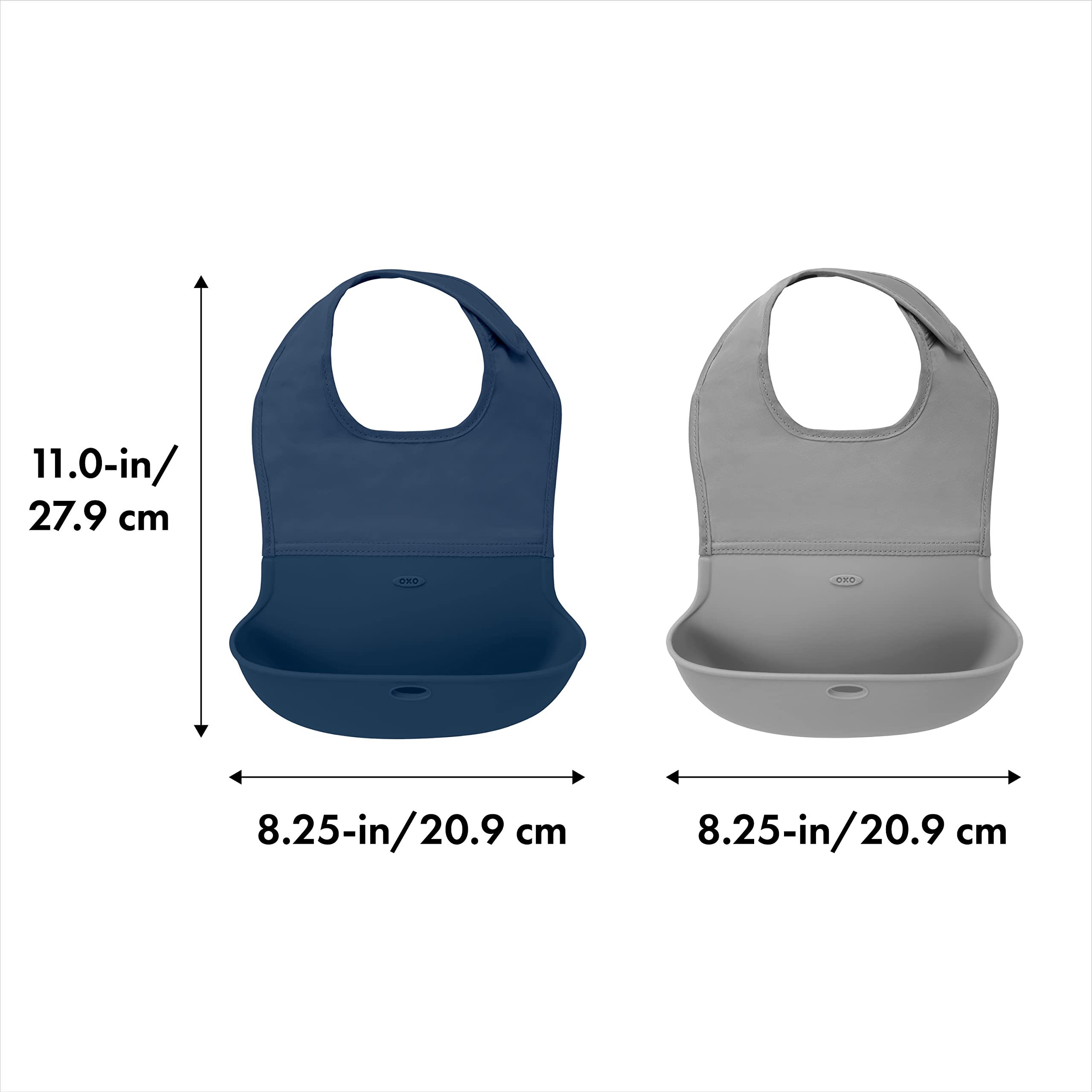 OXO Tot Roll-Up Bib BPA-free construction for safe mealtimes
