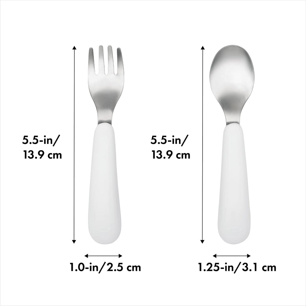 OXO Tot pink set is BPA-free, phthalate-free, and PVC-free for safety.