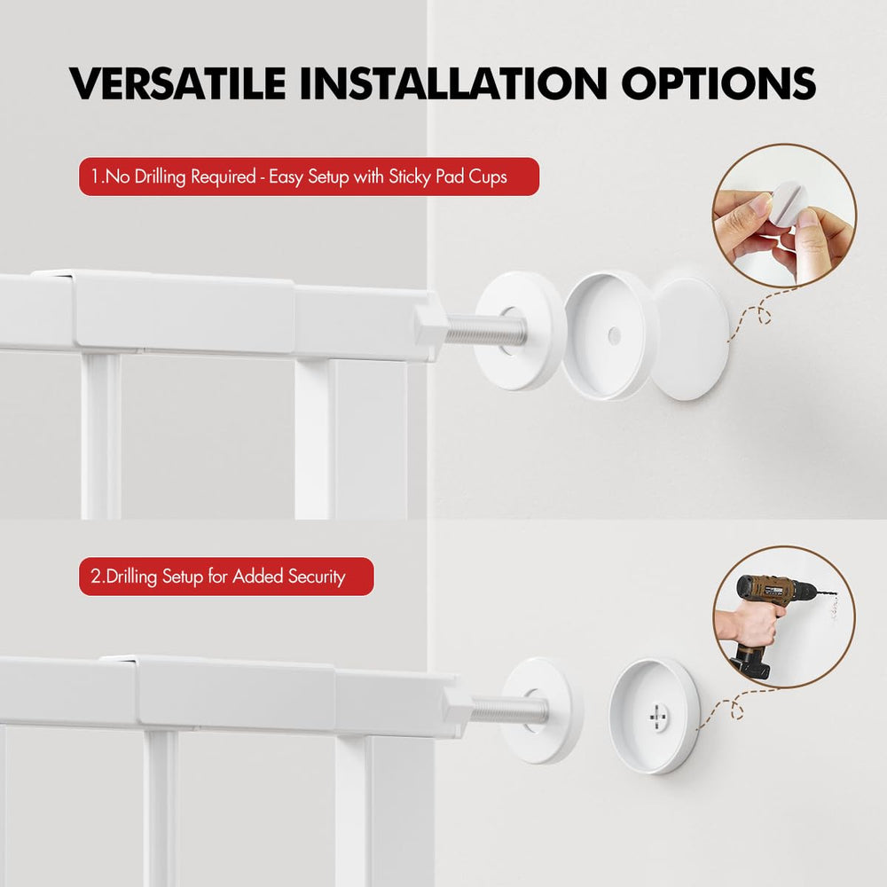 Ozzy & Kazoo gate features secure dual-lock design for reliable daily safety.
