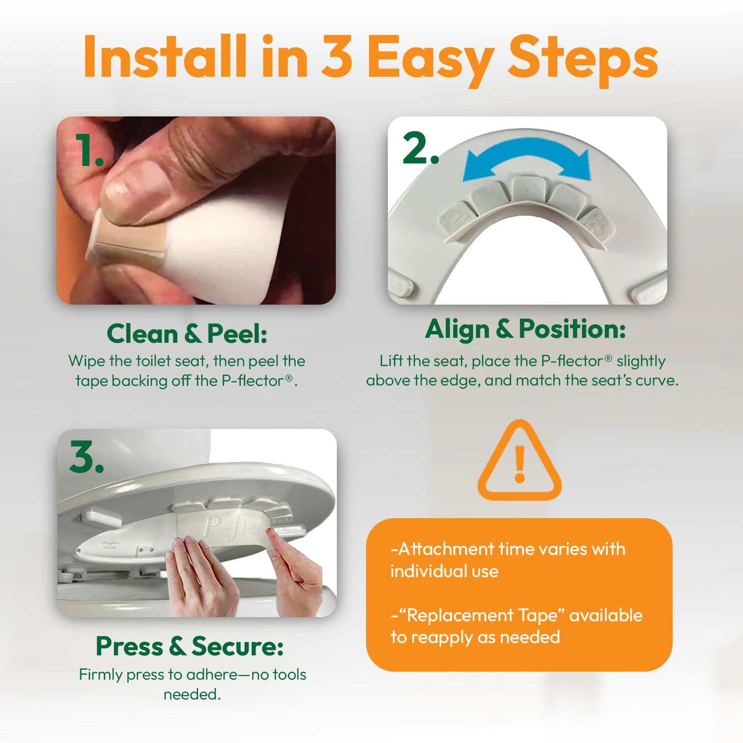 P-flector ideal for seniors and caregivers in homes or facilities.