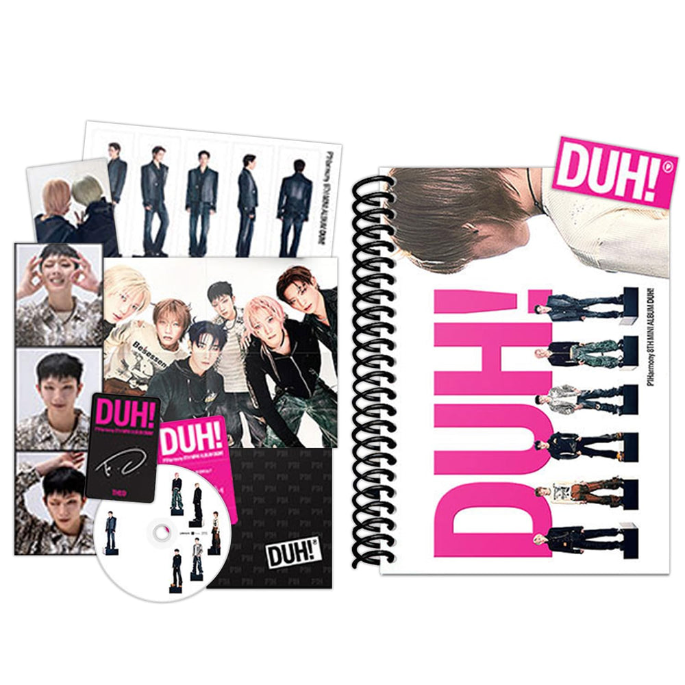 P1Harmony DUH! D Ver photobook collection, a collectible fan keepsake