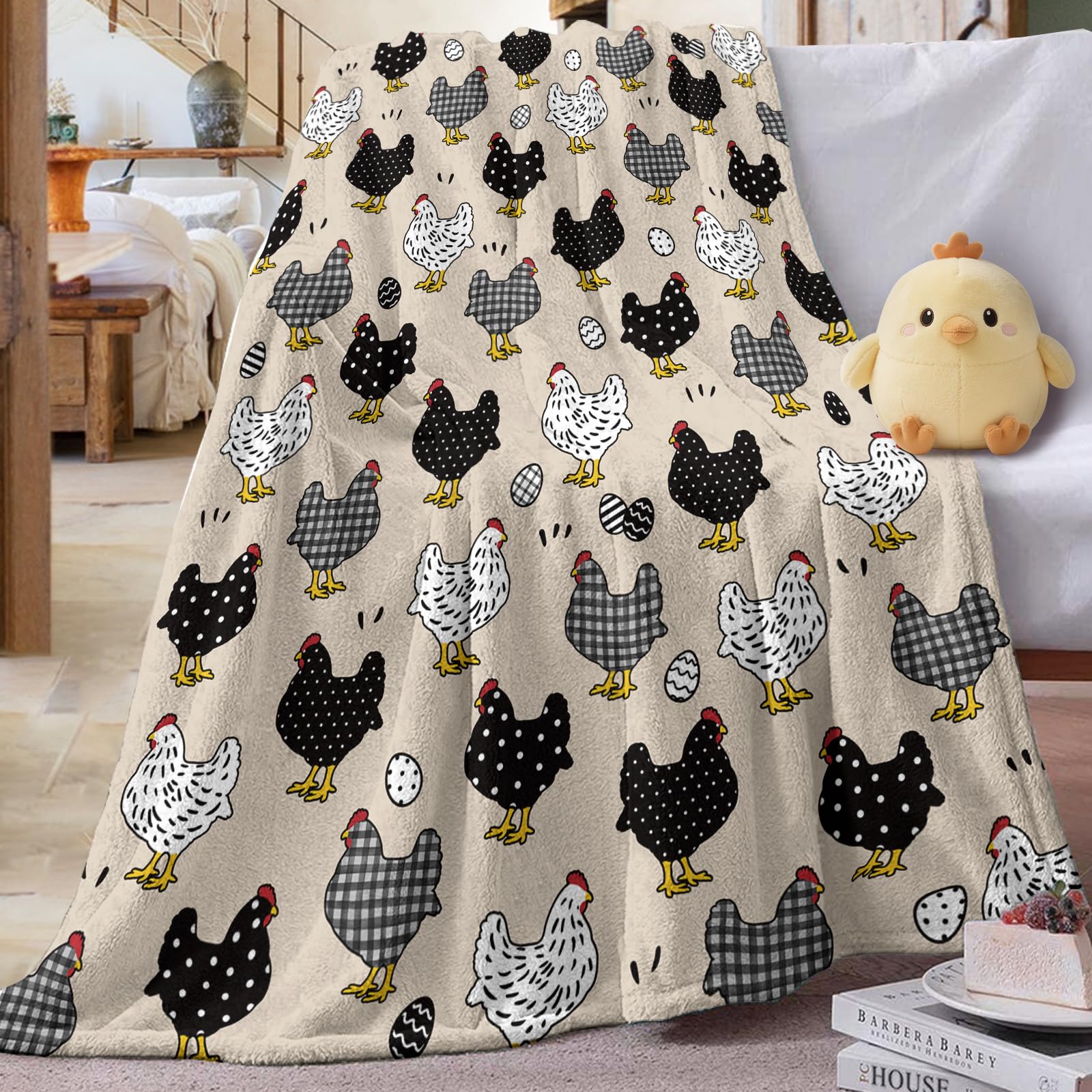 Paayna cute birthday farmhouse ambience blanket offers warm comfort for gifting.