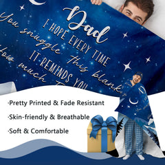 Paayna gift for dad back white side shows vivid print, great for gifting