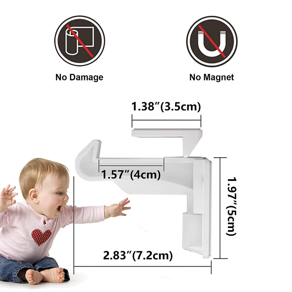 Pabesim universal-fit cabinet latch demonstrates compatibility across cabinet styles
