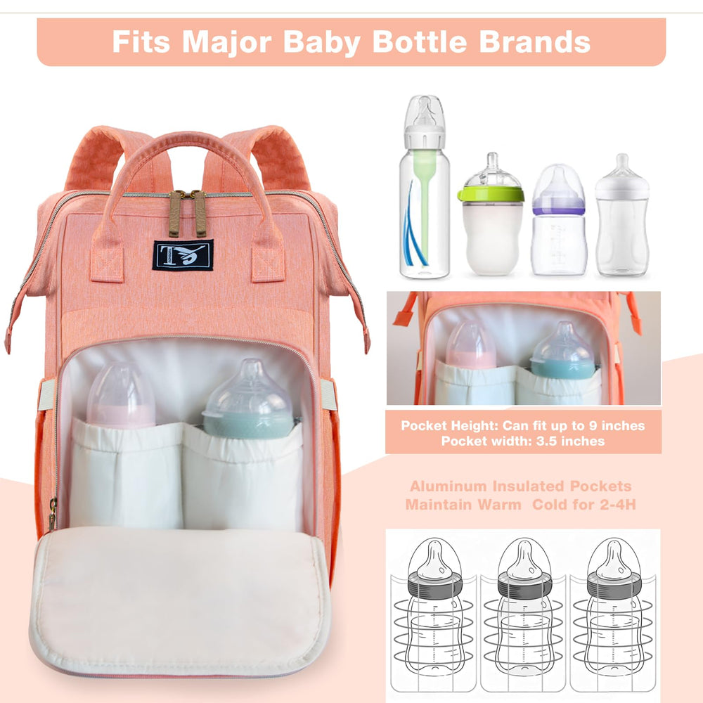 Packino insulated bottle pockets keep bottles warm or cold.