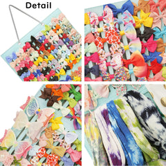 PACMAXI bow holder capacity shows ten ribbon loops and up to 150 bows