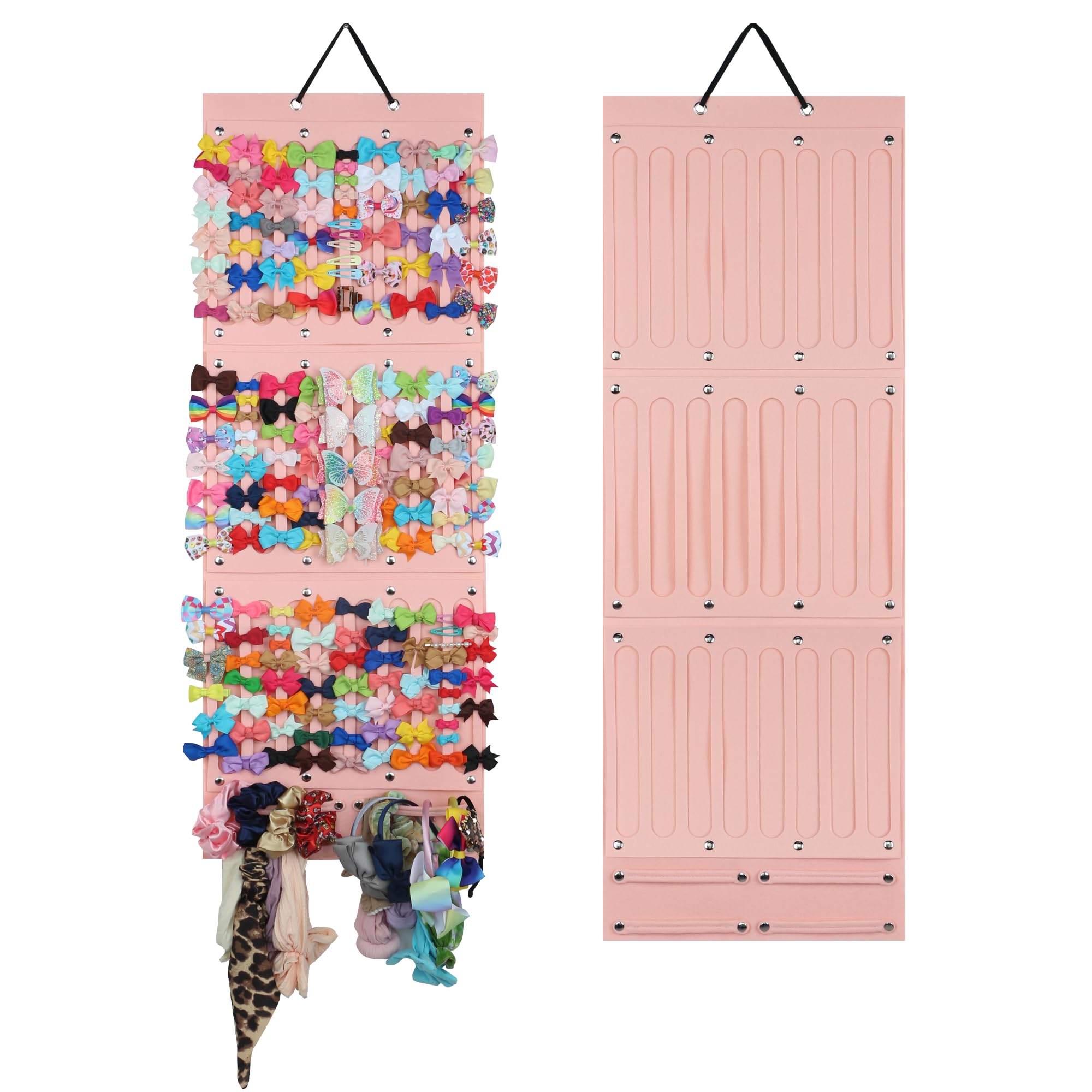 PACMAXI baby bows holder wall-hanger pink for easy access and neat display of bows.