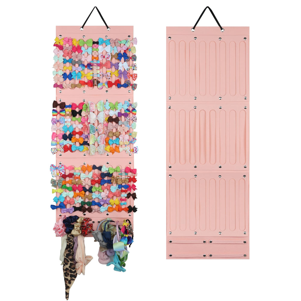 PACMAXI baby bows holder wall-hanger pink for easy access and neat display of bows.