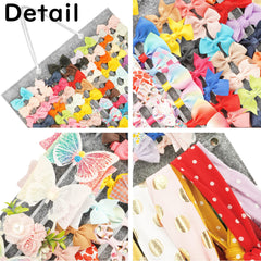 PACMAXI detachable headband organizer holds 20 headbands for easy dressing