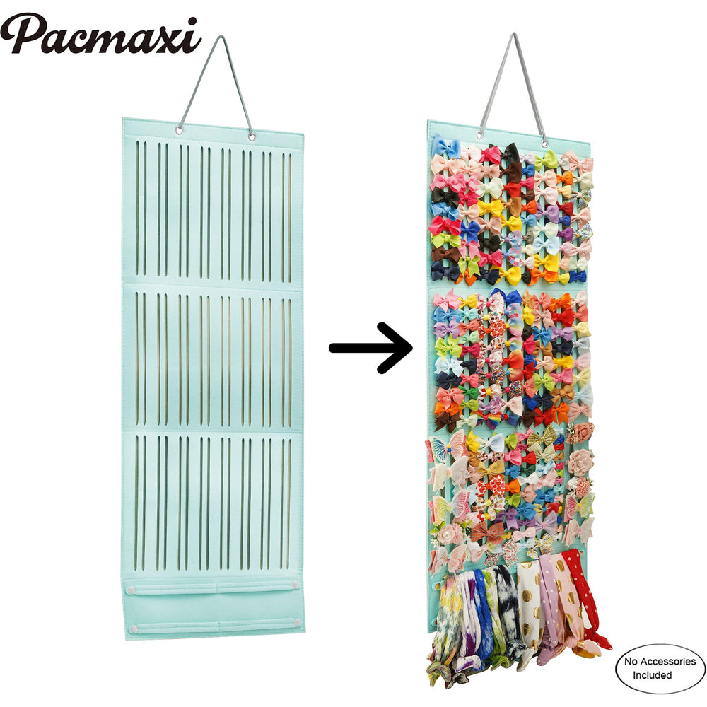 PACMAXI double felt material close-up highlighting durable storage for hair accessories