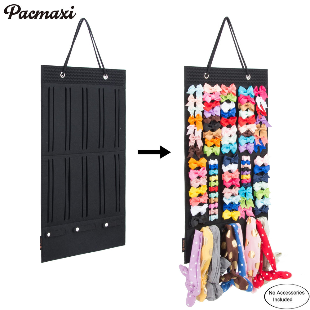 PACMAXI hair clips storage display shows clips and bands at a glance