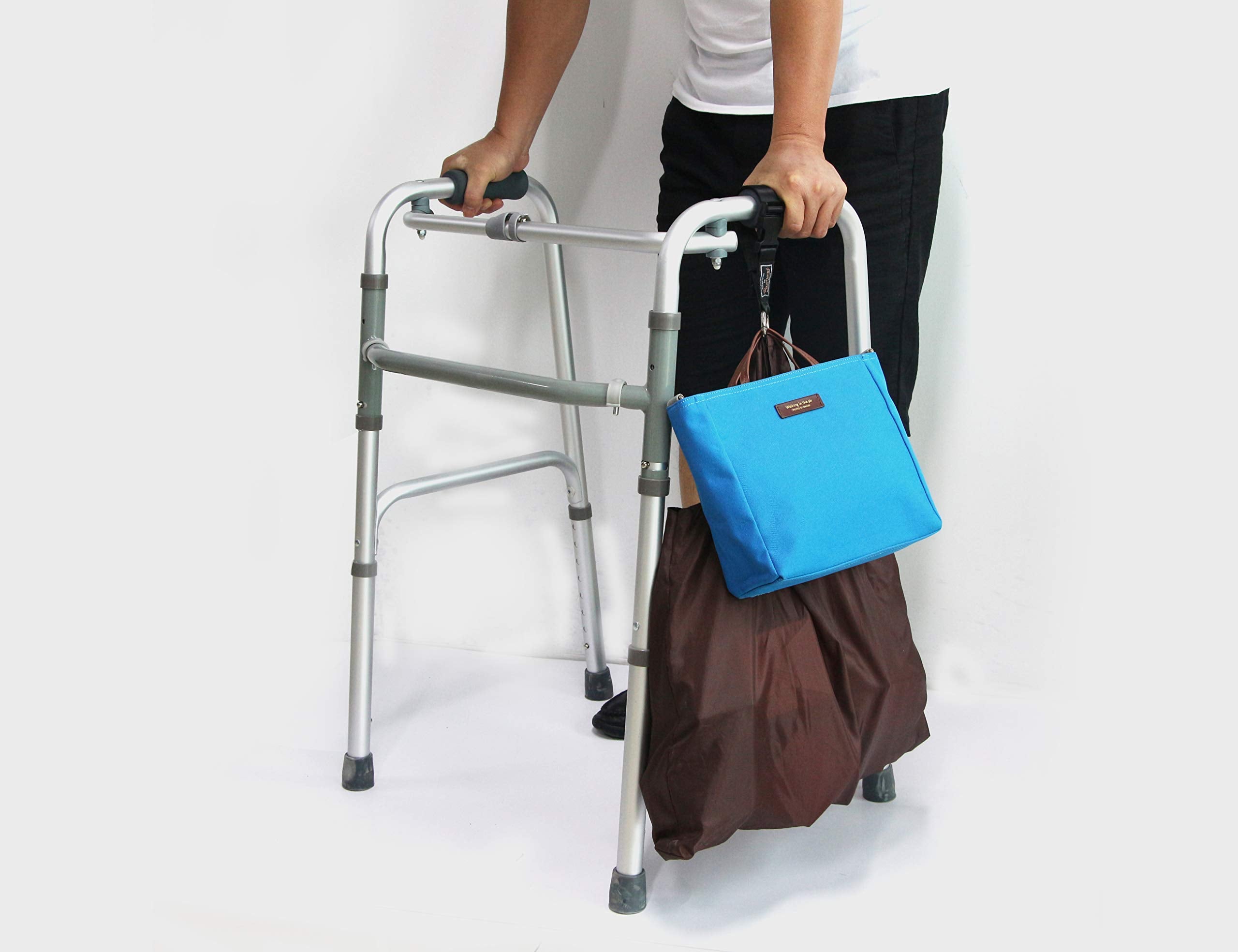PACMAXI Stroller Hooks securing luggage clip for travel and organization.