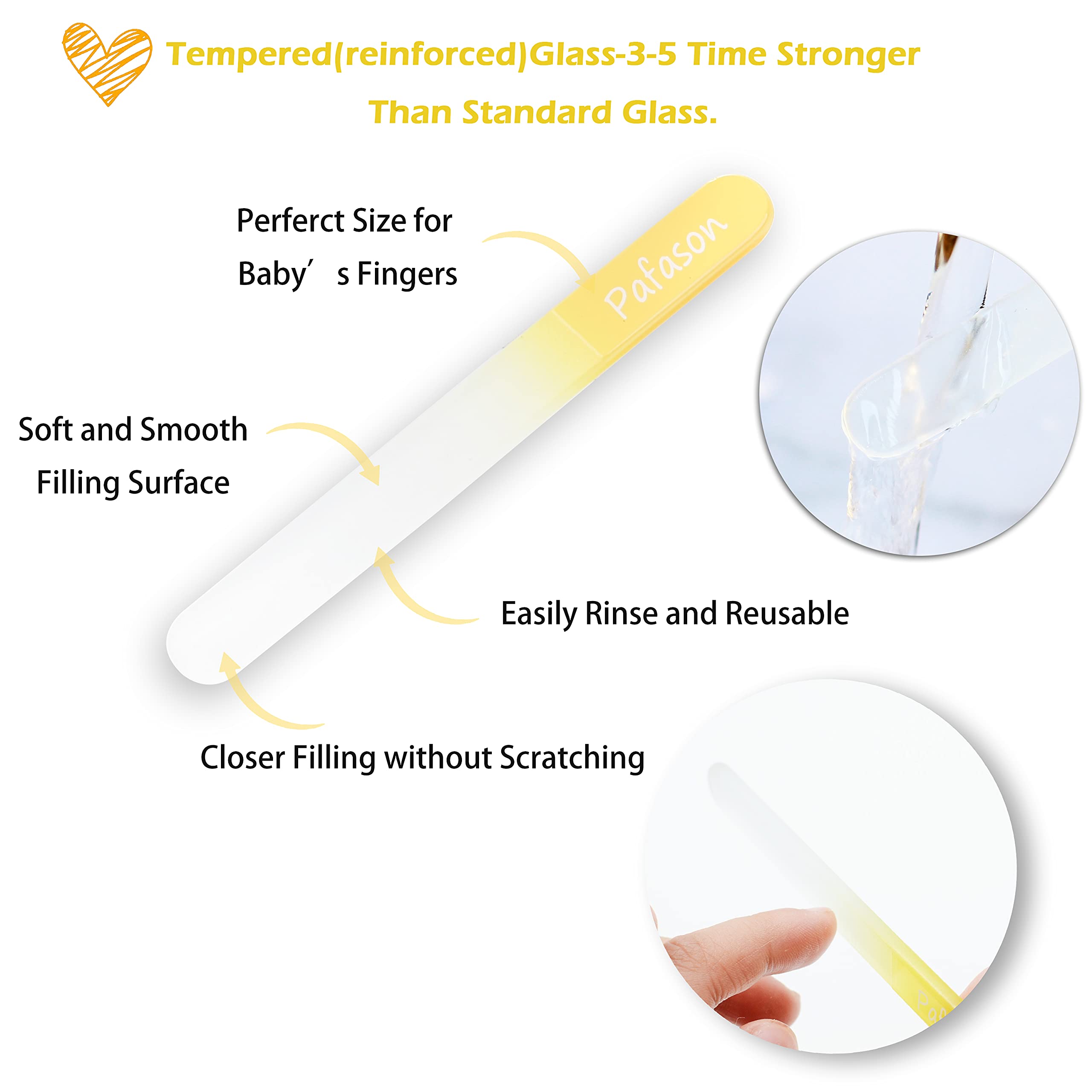 Pafason ergonomic handle scissors closeup emphasizes comfortable grip for parents