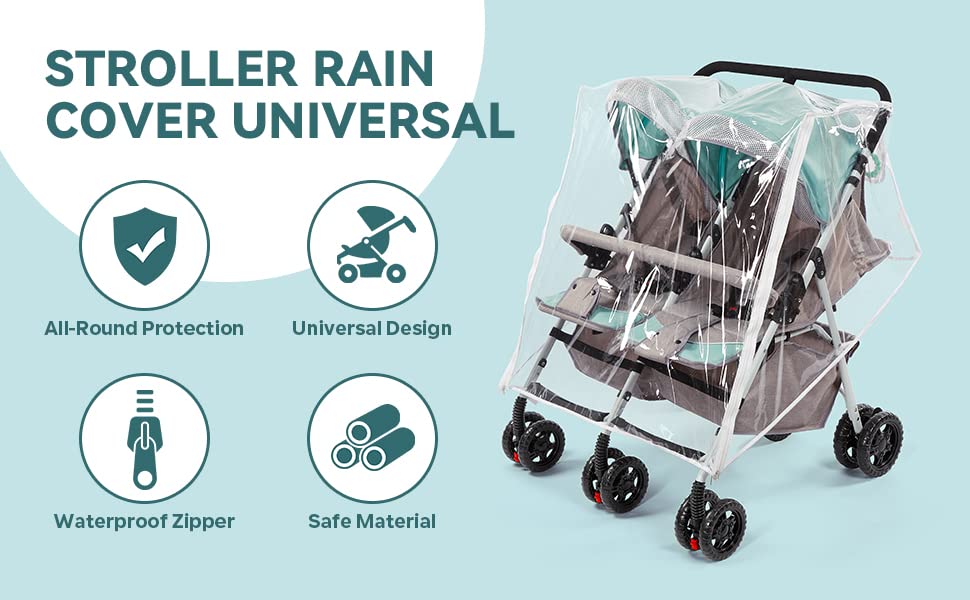 Velcro-secured fit ensures quick, secure setup for busy families.