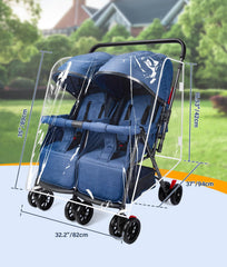 PAHTTO rain cover side ventilation—promotes airflow for baby comfort on damp days.