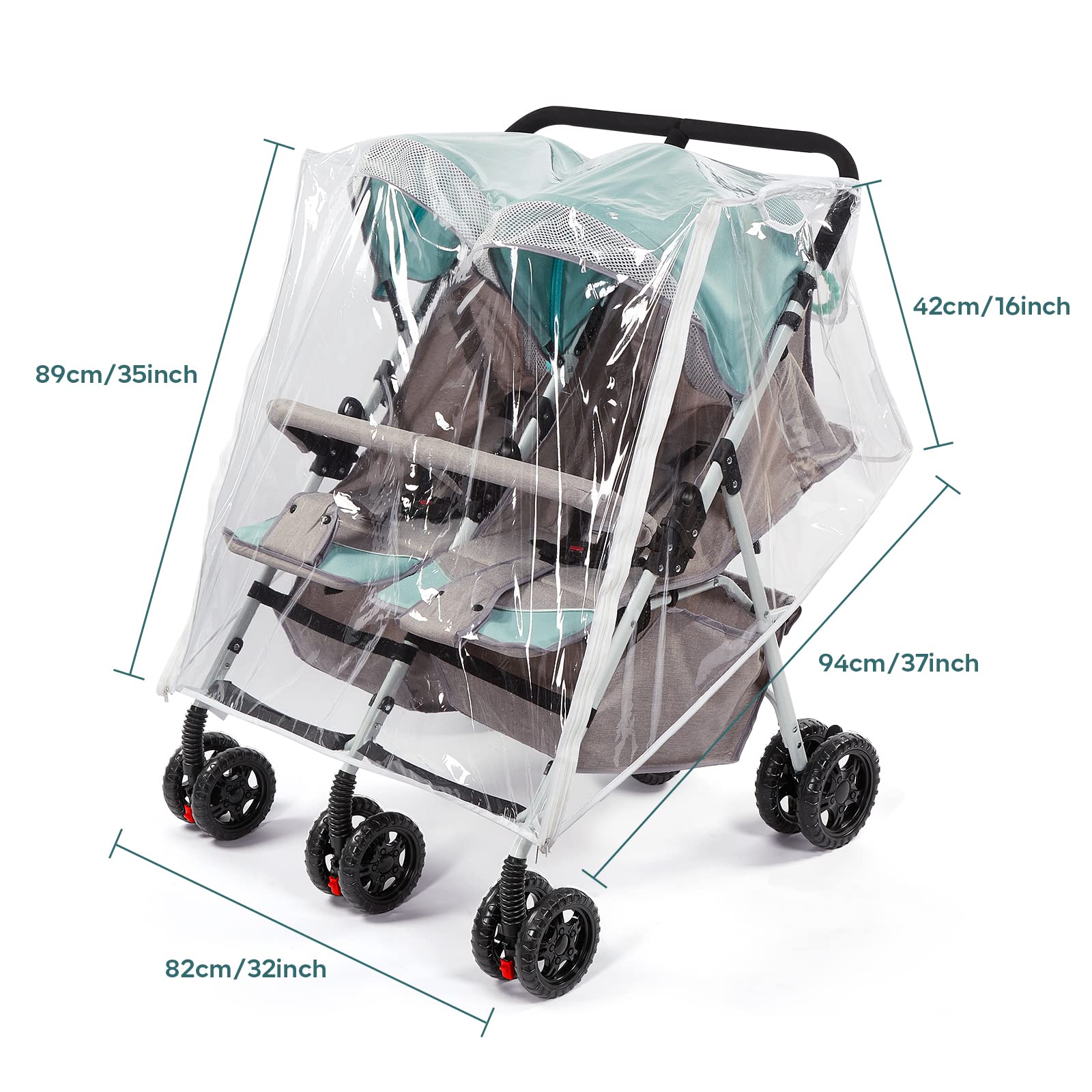 Vent holes on both sides promote fresh air and baby comfort.