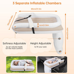 PAHTTO inflatable bed material close-up highlights skin-friendly PVC and safety features.