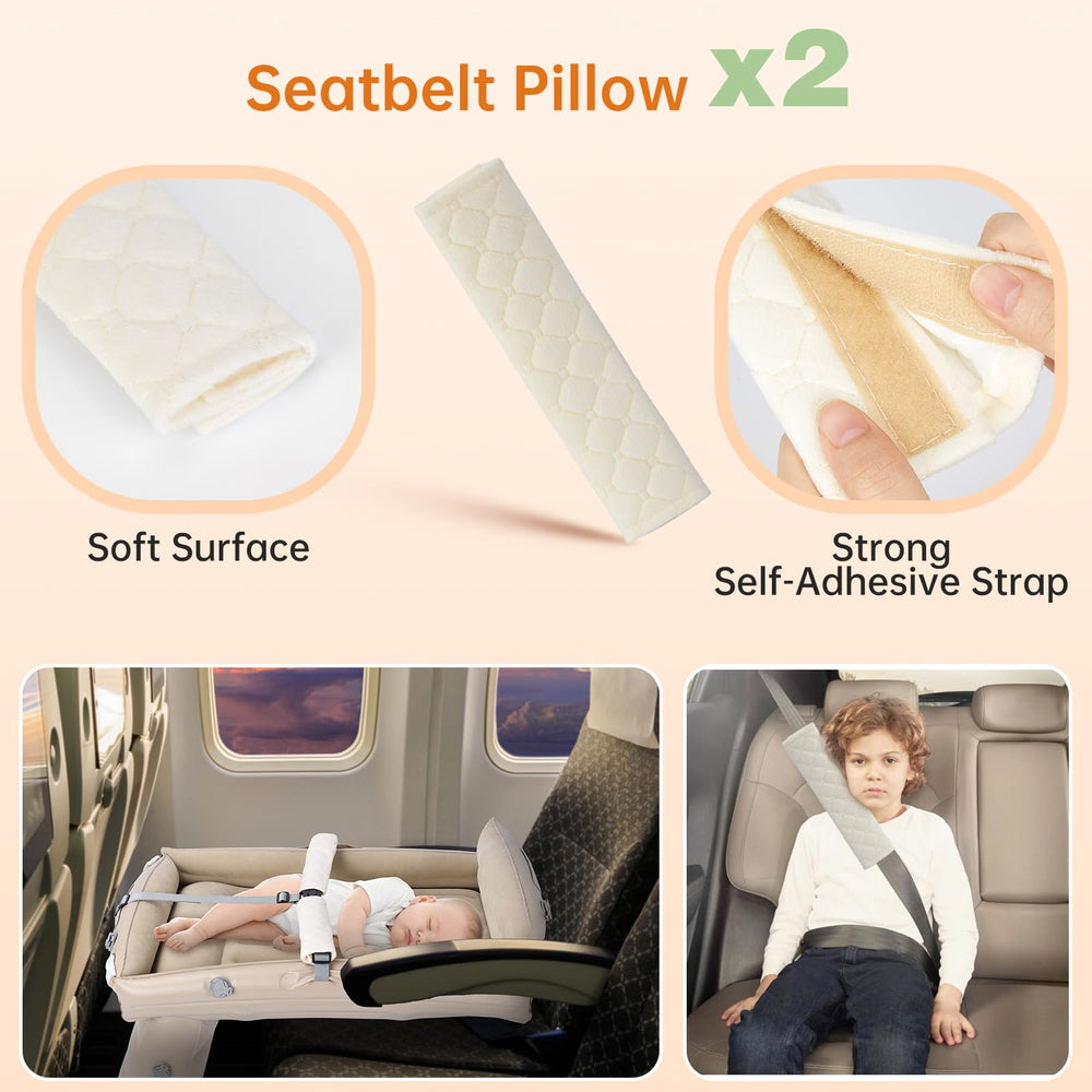 PAHTTO Kids Airplane Bed backrest extended for head and neck support.