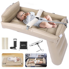 PAHTTO Kids Airplane Bed folded compact for easy travel storage.