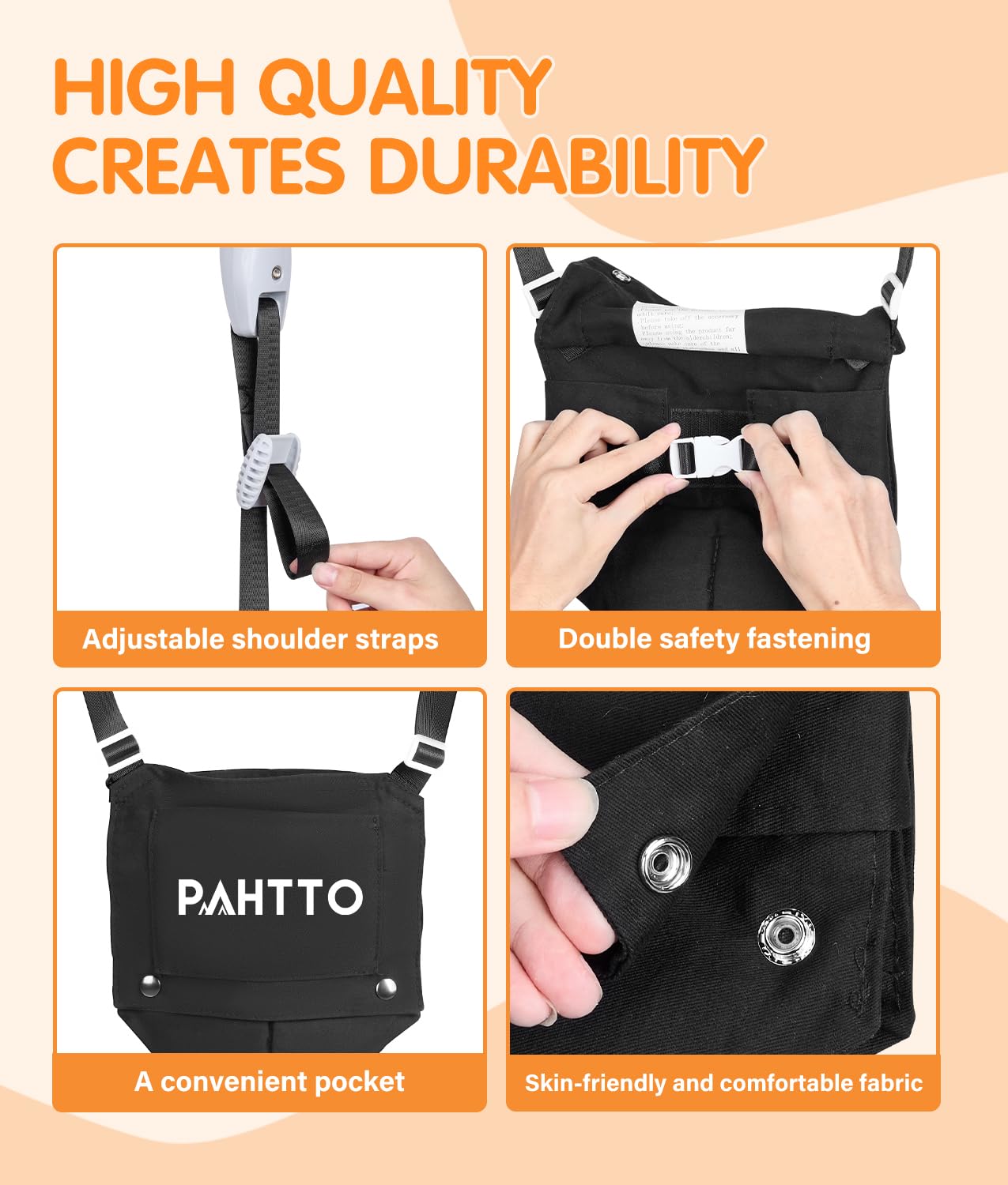 PAHTTO soft skin-friendly rug provides cushioned non-slip surface