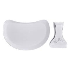 Pail Buddies tray-bumbo-attachment attaches firmly to floor seat for tidy mealtimes.