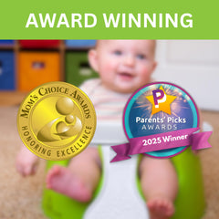 Pail Buddies tray-feeding-surface creates a clean height for baby meals and snacks.