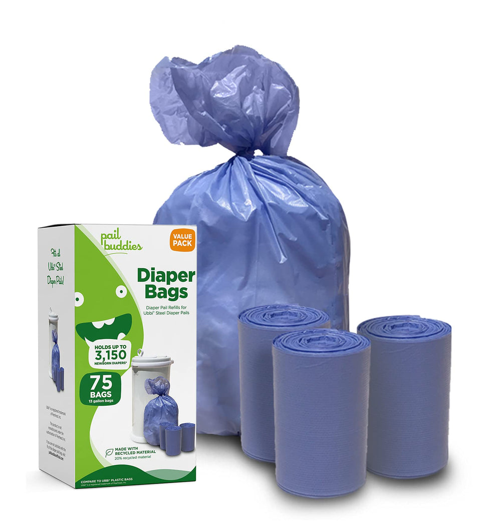 Pail Buddies bags fit Ubbi Diaper Pail for seamless odor control.