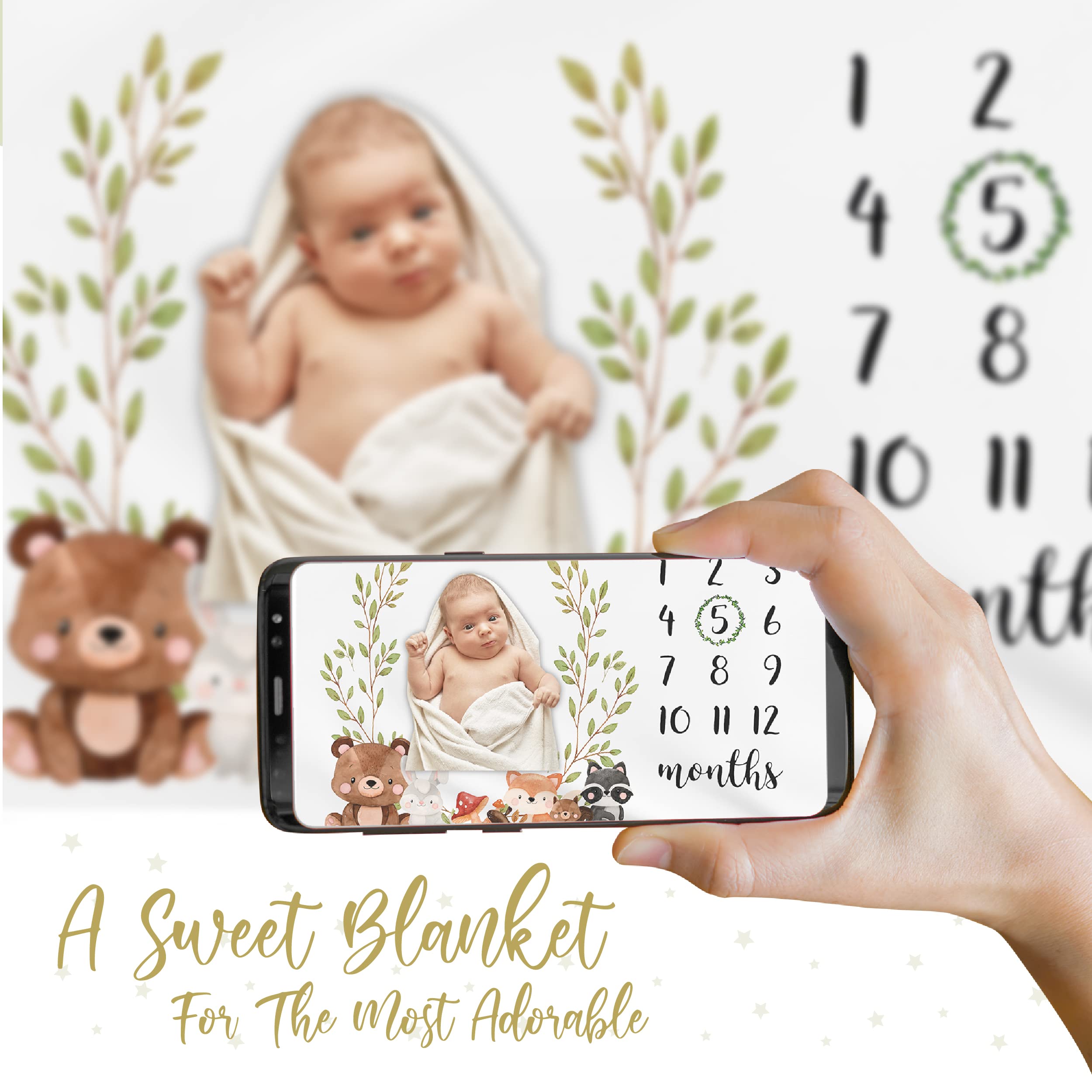 Paishanas milestone blanket baby photos backdrop showcases versatile styling for newborn to toddler sessions.