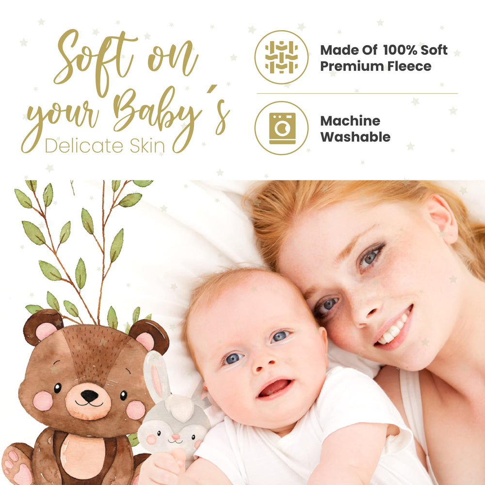 Paishanas milestone blanket size and 60x40 dimension offers ample space for framing and use as a swaddle.