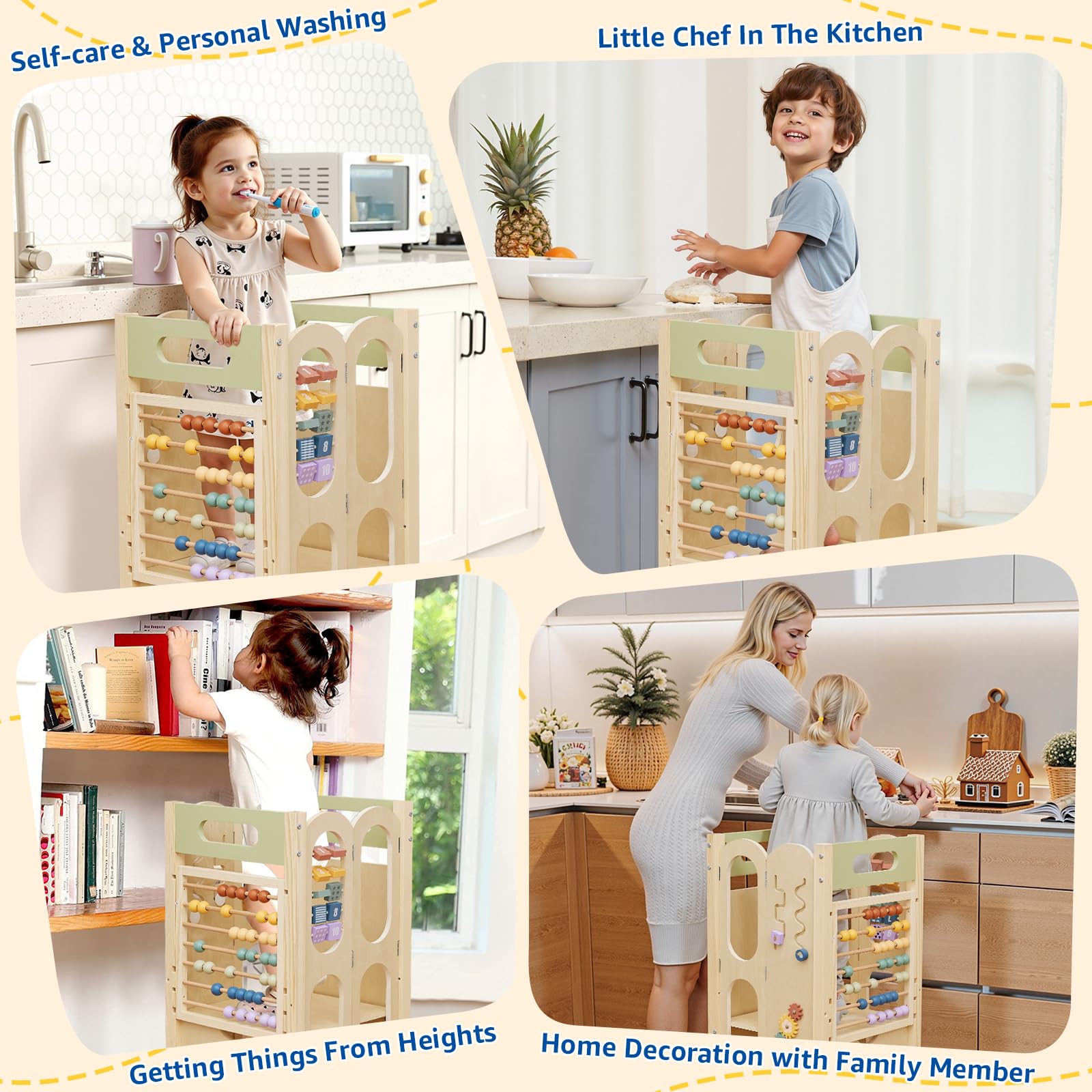 Paisure Foldable Toddler Tower makes a thoughtful gift for curious toddlers