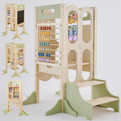 Paisure Foldable Toddler Tower kitchen-helper setup for safe, supervised snack prep