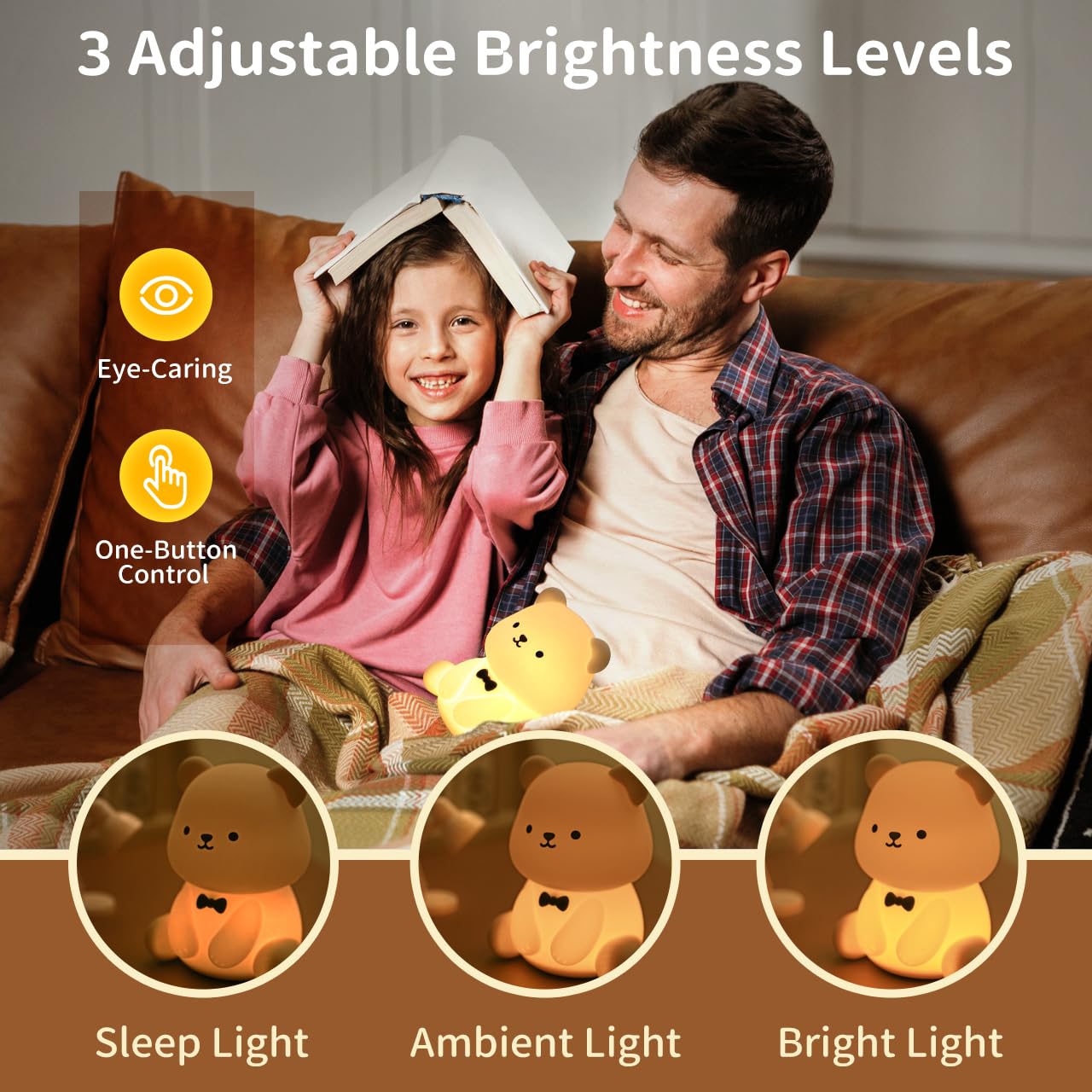 Pak Cute Bear silicone light is BPA-free and child-friendly
