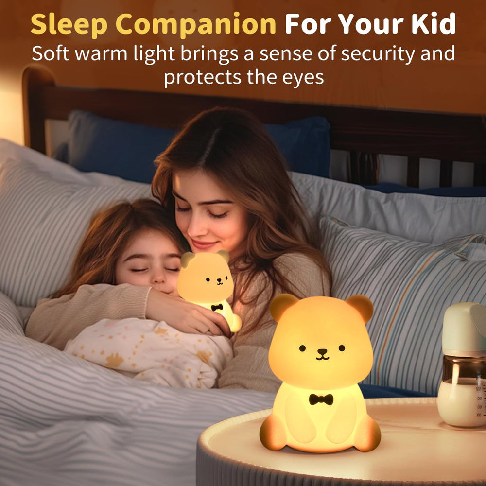 Pak Cute Bear LED Night Light white bear glows for gentle nursery ambiance