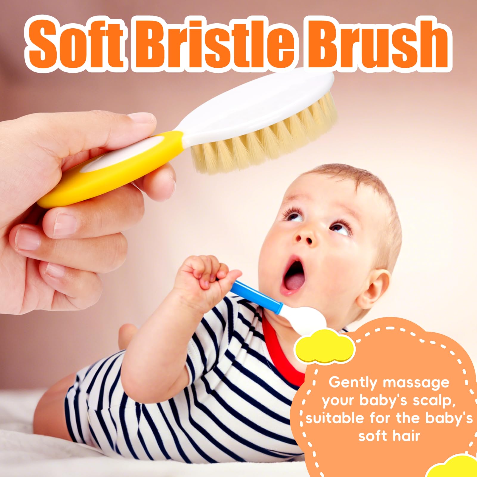 PAKENYESHA baby comb dual-sided for versatile styling across hair textures.