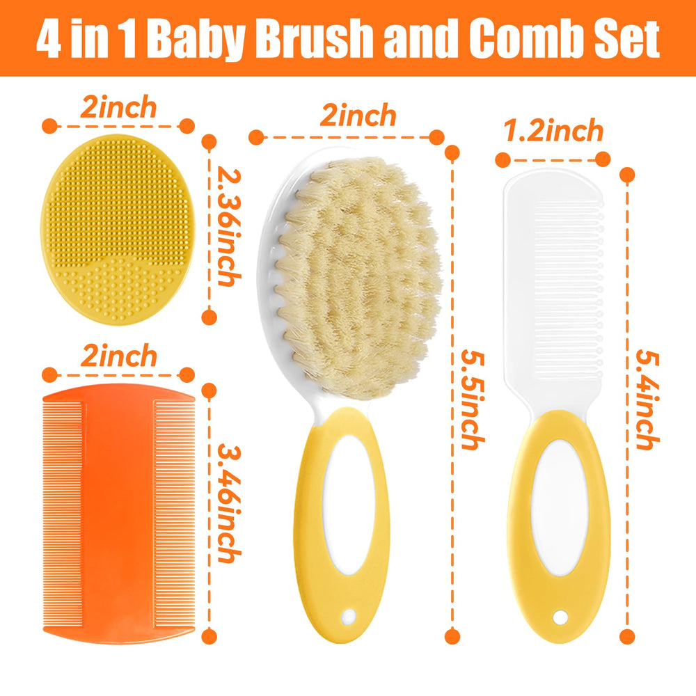 PAKENYESHA baby comb round-teeth for delicate detangling with minimal tugging.