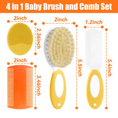 PAKENYESHA baby comb round-teeth for delicate detangling with minimal tugging.