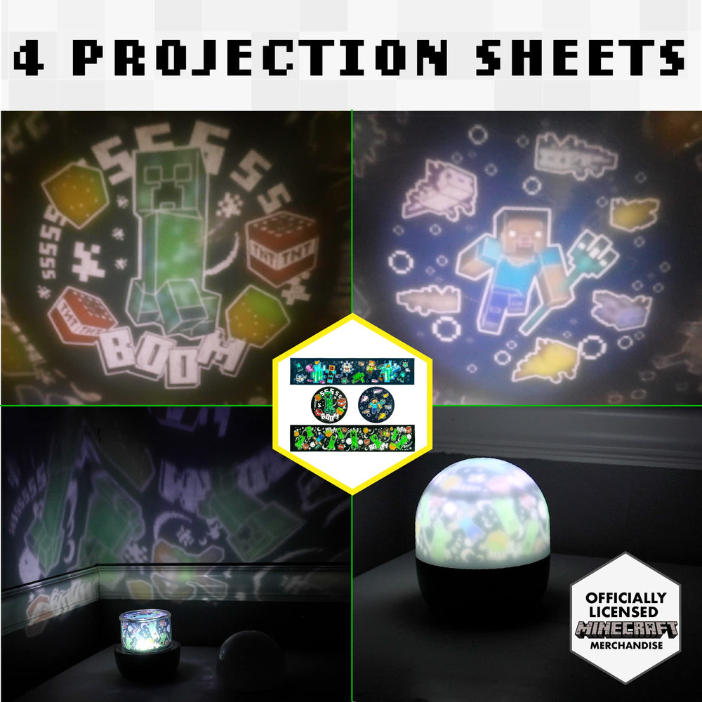 Paladone Creeper projection detail shows vivid scenes for immersive play.