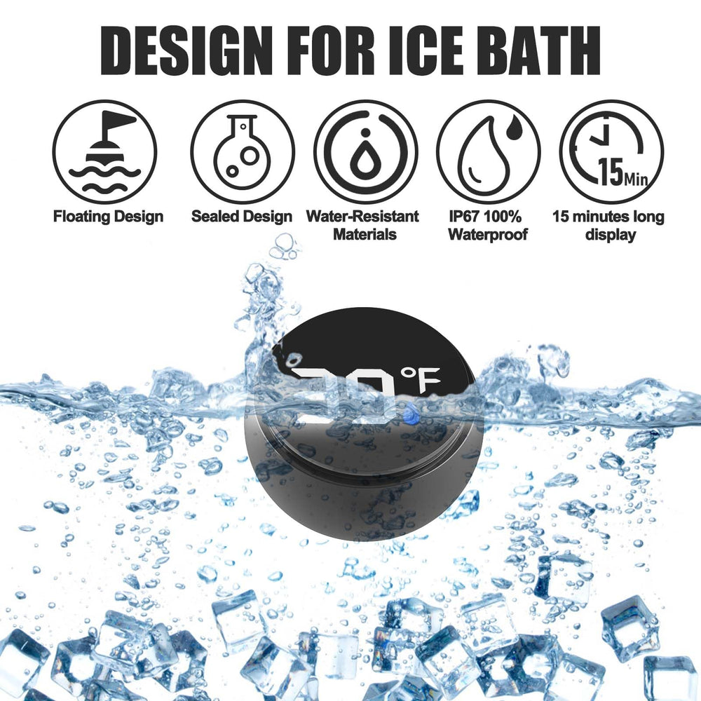 Palksky ice bath thermometer used in pools hot springs and baby baths for versatile monitoring